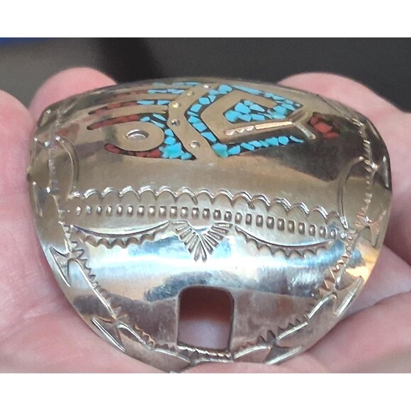 Wilson Carol Begay Sterling Bear Bun Holder Hair Slide WCB